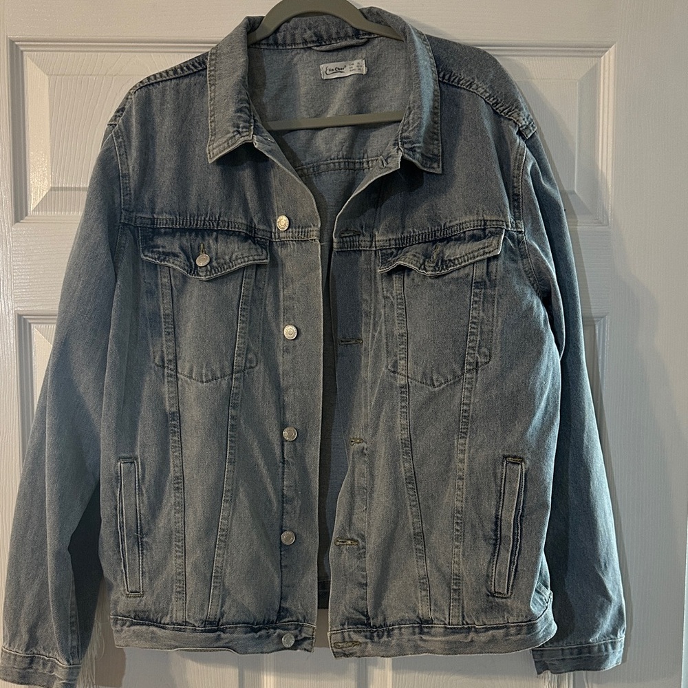 Elia Cher Classic Denim fringe Jacket xl - Picture 2 of 8